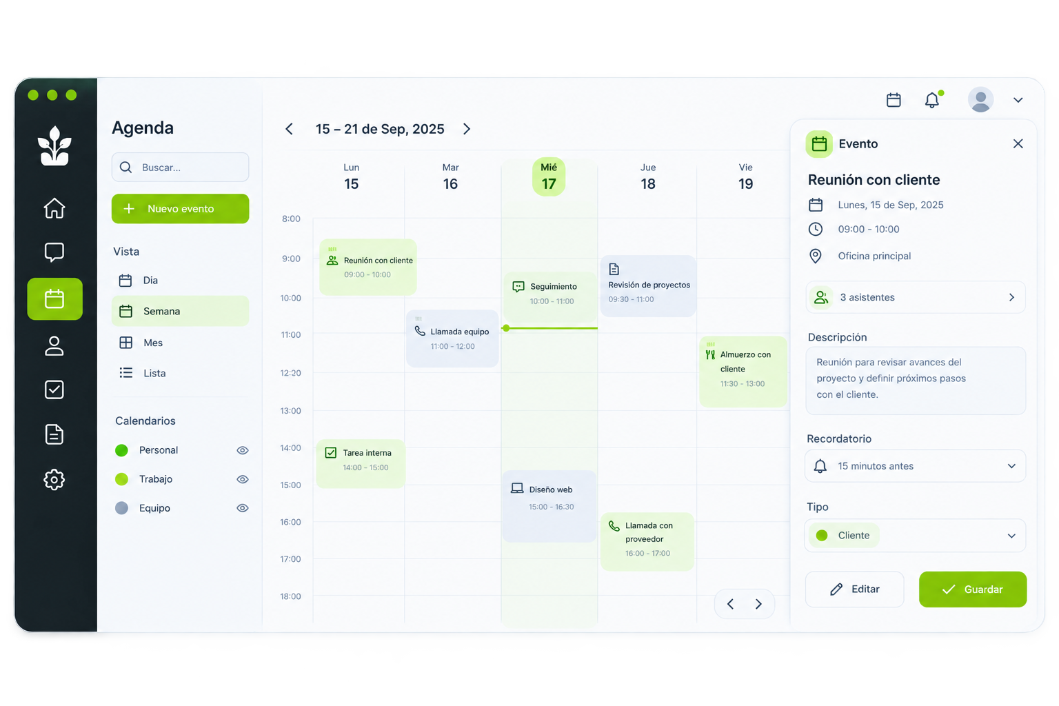 Agenda de Citas Arbora Imbox